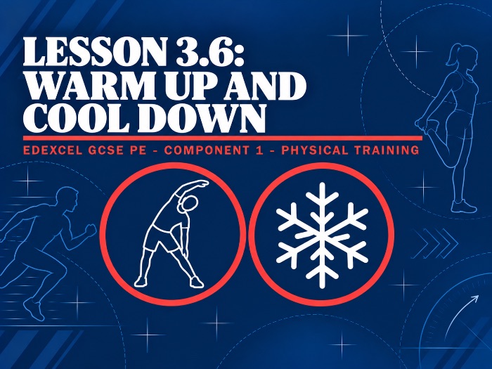 Edexcel GCSE PE C1-3.6 Warm Up and Cool Down Lesson