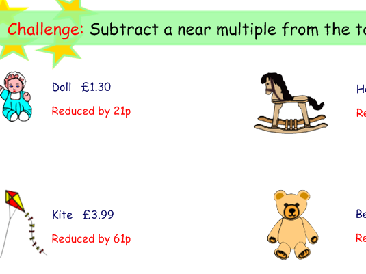 fun money activities - Adding / Subtracting multiples of 10 and more (KS1)