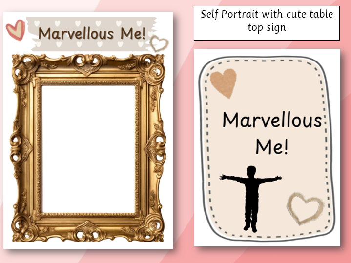 Marvellous Me- Self Portrait EYFS/KS1
