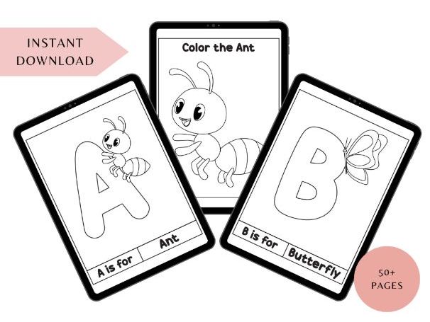 ABC Alphabet Coloring Fun Pack