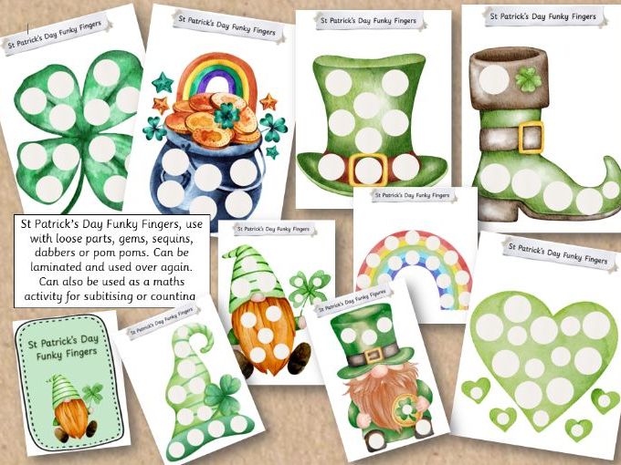 St Patrick's Day Funky Fingers