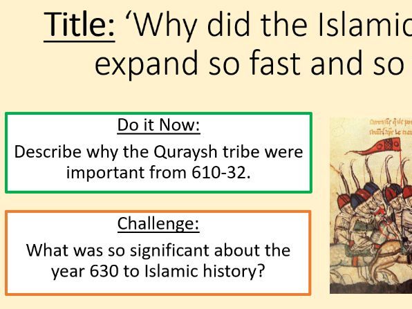 Islamic Empire KS3 History Lesson 2/6 - Expansion of the Islamic Empire