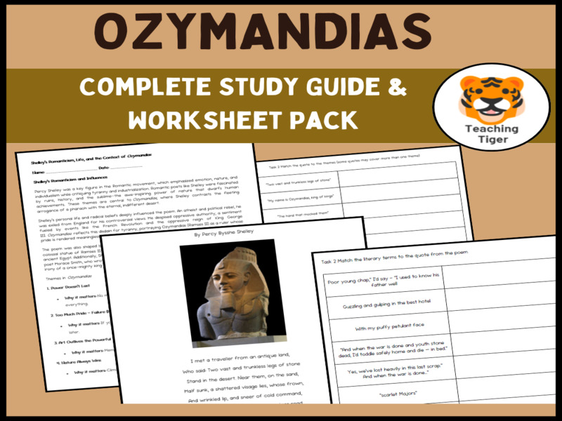 Ozymandias Study Guide for GCSE & A-Level | Themes, Analysis & Exam Prep