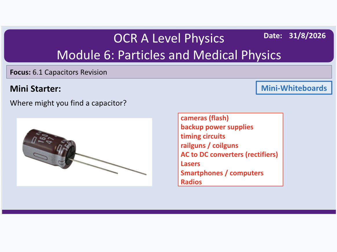 All OCR A Level Physics A Revision Lessons