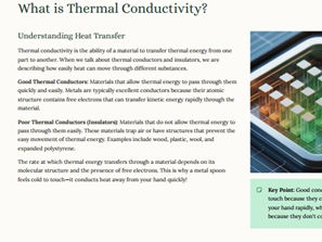 iGCSE Physics - 2.3.1 Conduction CORE