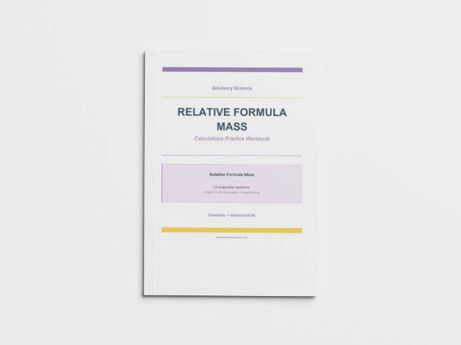 Relative Formula Mass (Mr) - Edexcel GCSE Chemistry Calculation Practice Book