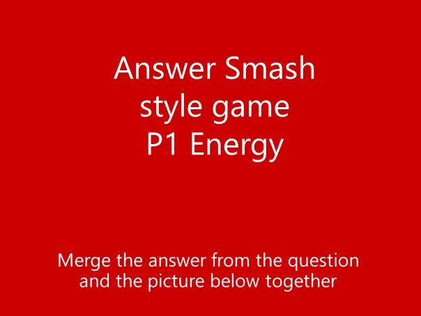 Physics paper 1 revision  Answer Smash