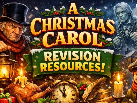 'A Christmas Carol' Revision Sheets, GCSE Lit Paper 1 (Staves 1 -5)
