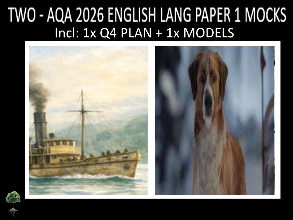 TWO - AQA PAPER 1 | 2026 FULL MOCKS | Q4 PLAN | MODELS