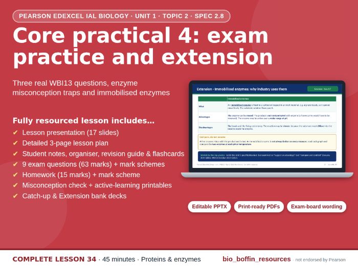 IAL Biology Edexcel – CP4 Exam Practice