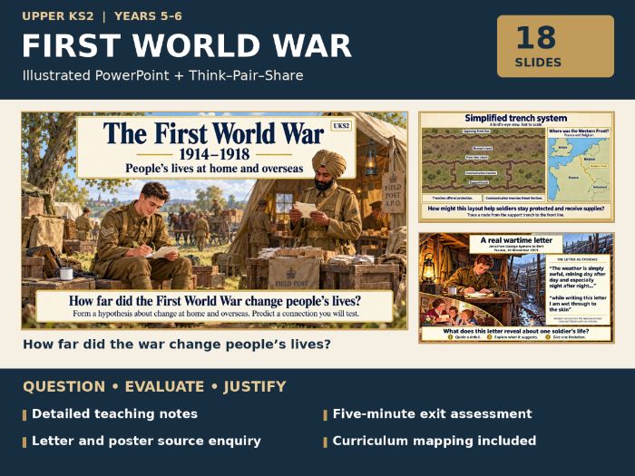 First World War UKS2 | Illustrated