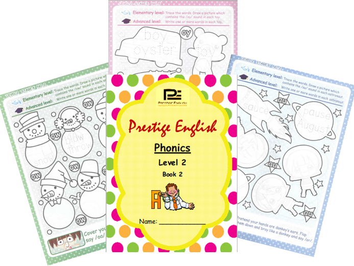 Phonics Book – Level 2 Book 2 ( Jolly Phonics / Letterland ) (Digraphs)