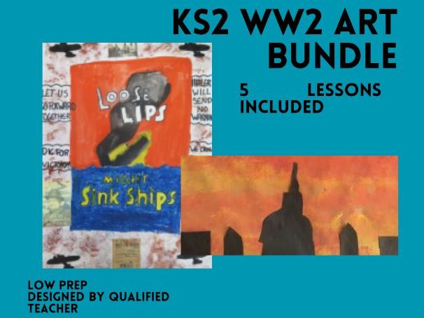 WW2 Art Lesson Pack KS2 | 5 World War 2 Art Activities