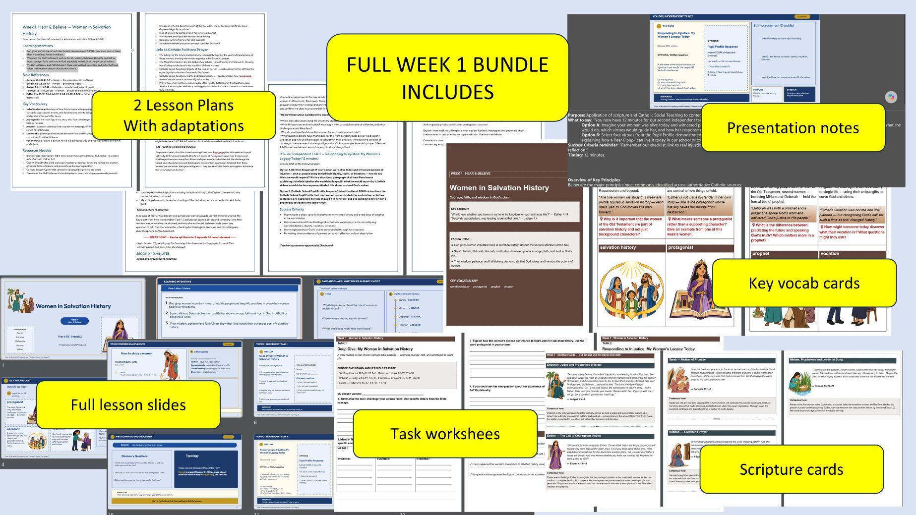 Full week bundle Year 6/Branch 2/RE/Prophecy and Promise