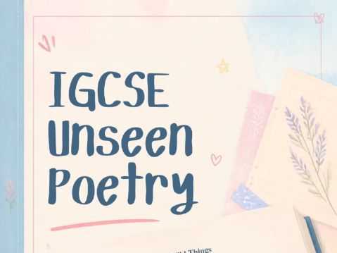 IGCSE 0475 English Literature Unseen Poetry Pack (Year 11)