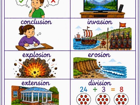 Year 4 EAL Spelling Poster – Week 8