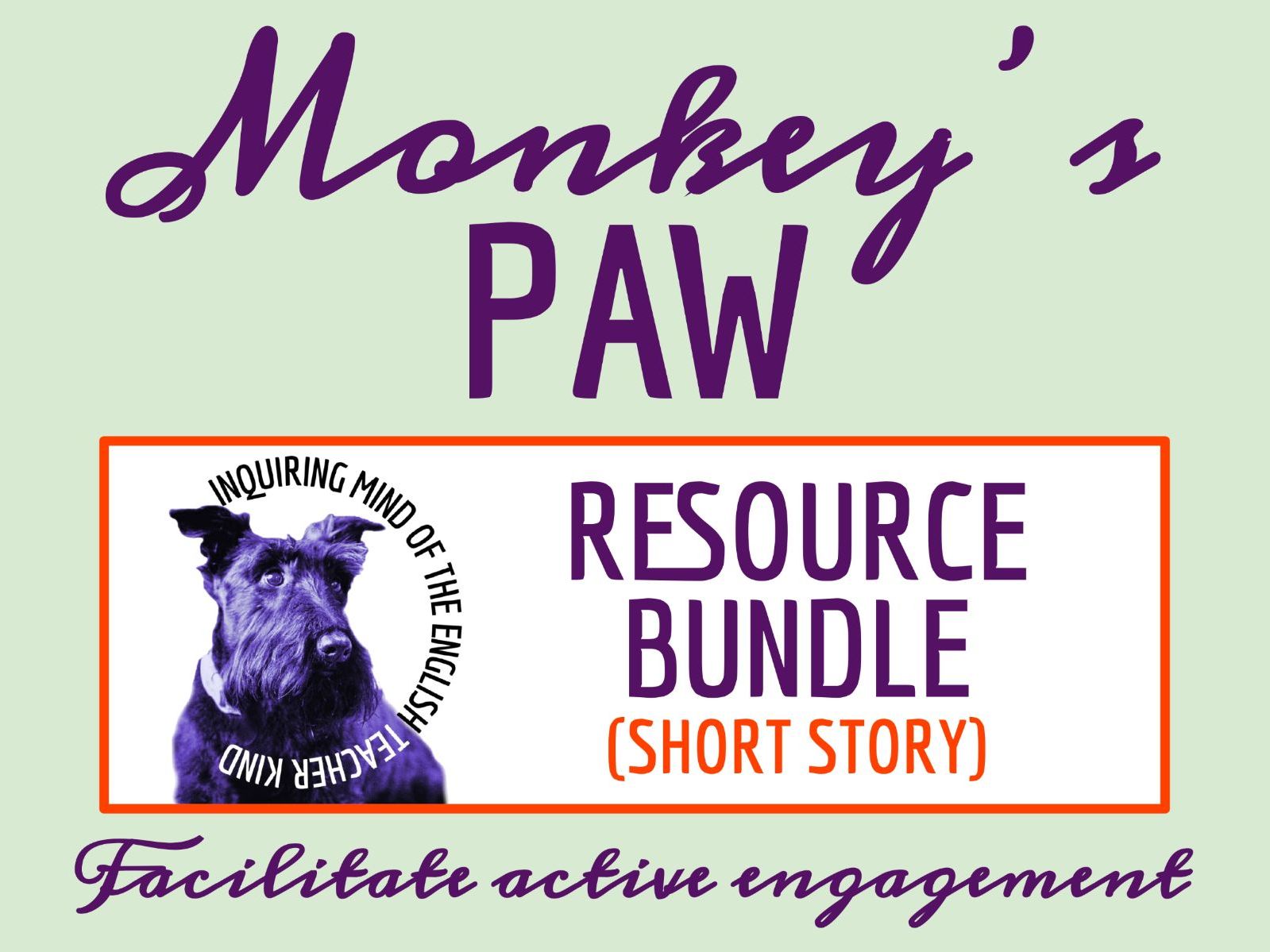 "The Monkey's Paw" by W. W. Jacobs Quiz, Literary Analysis Worksheets & Vocabulary Activities