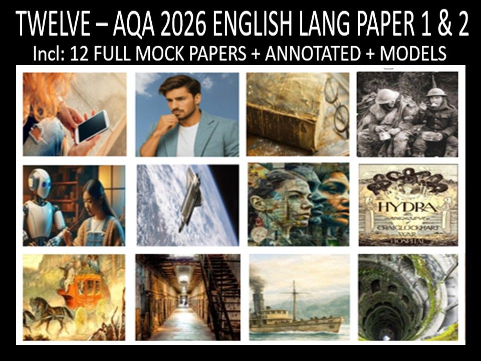 TWELVE - AQA PAPER 1 & 2 | 2026 FULL MOCKS | ANNOTATED | MODELS
