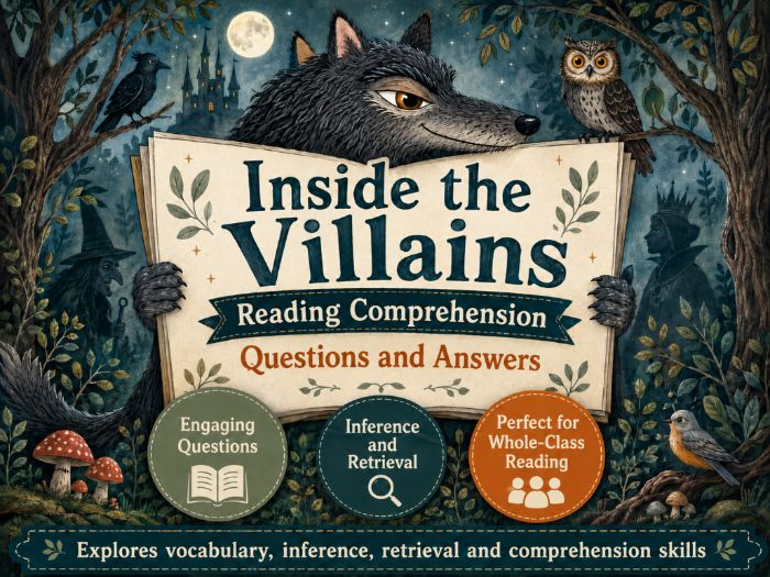 Inside the Villains - Comprehension - KS1