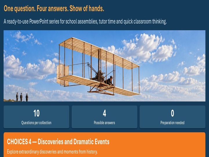 Amazing Discoveries and History Quiz – 10 Surprising Questions | KS2–KS3 PowerPoint