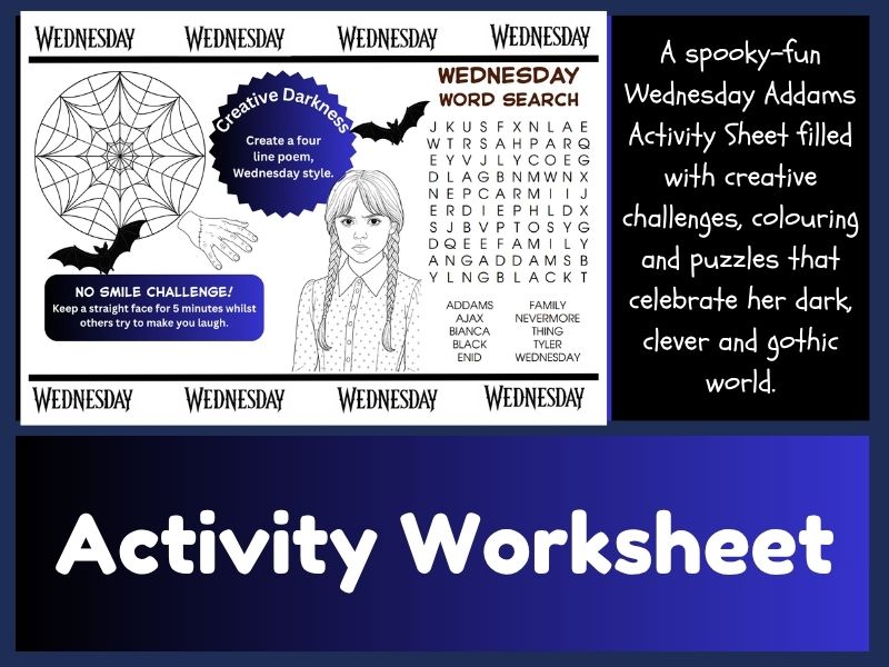 Wednesday Addams:  Activity Worksheet