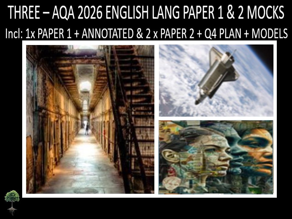 THREE - AQA PAPER 1 & 2 | 2026 FULL MOCKS | ANNOTATED | Q4 PLAN | MODELS