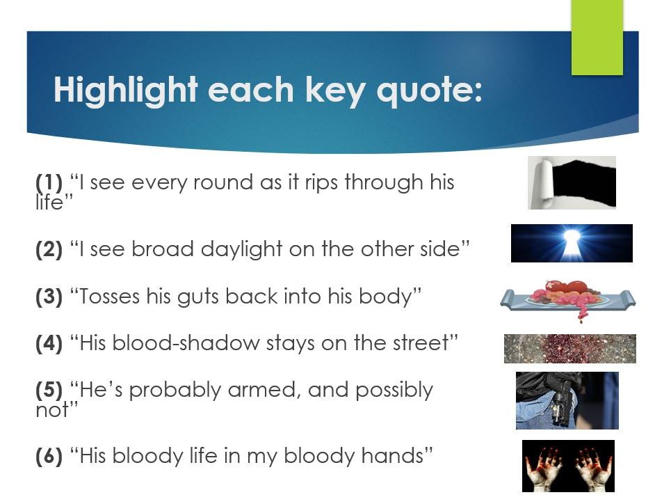 GCSE 'Power and Conflict' Poetry Lesson - Remains (KS4)
