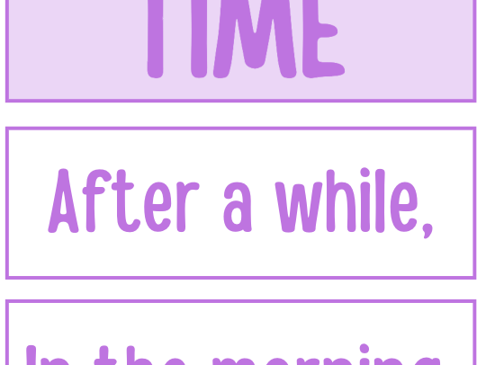 Fronted Adverbials Display Pack