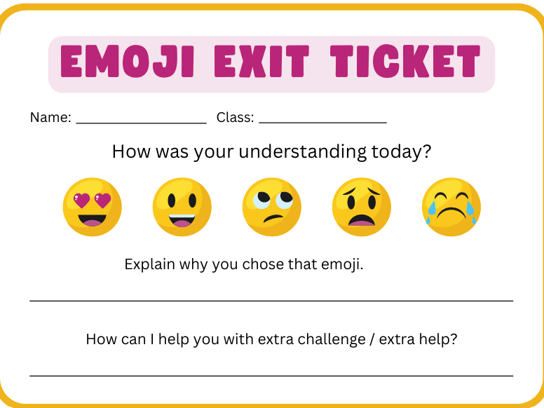 Exit ticket bundle