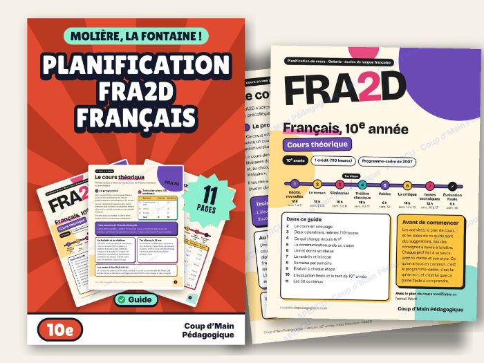 French Course Plan Grade 10 Ontario FRA2D French | Planification FRA2D 10e