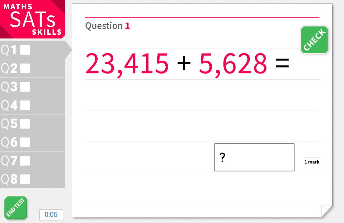 Adding large numbers using formal methods - KS2 Maths Sats Arithmetic - Interactive Exercises