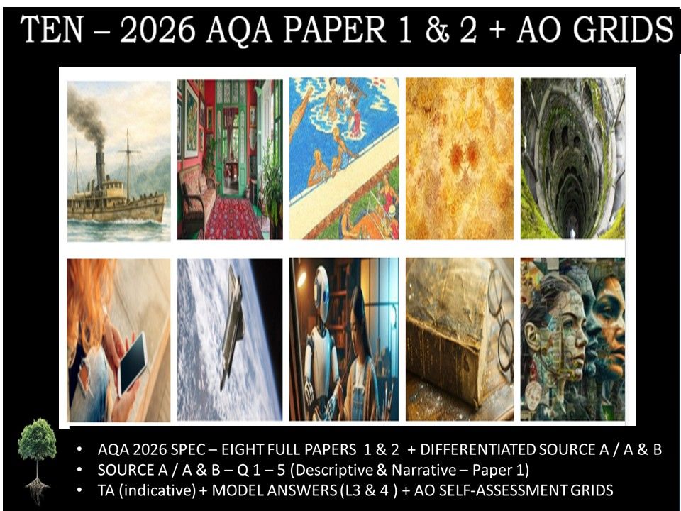 TEN - NEW PAPER 1 & 2 | 2026 FULL MOCK | + AO GRIDS