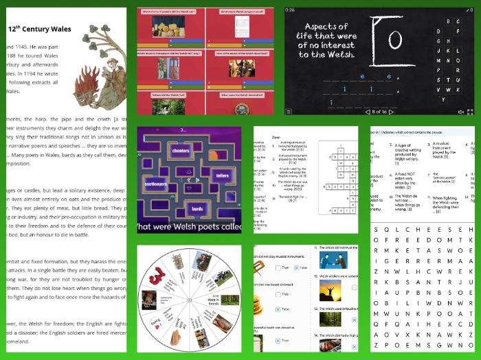 KS3 Life in Medieval Wales - Gerald of Wales Resources Pack
