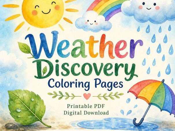 Weather Discovery Coloring Pages