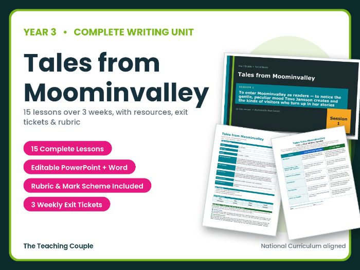 Tales from Moominvalley | Year 3 English Unit | 15 Complete Lessons + Resources + Mark Scheme