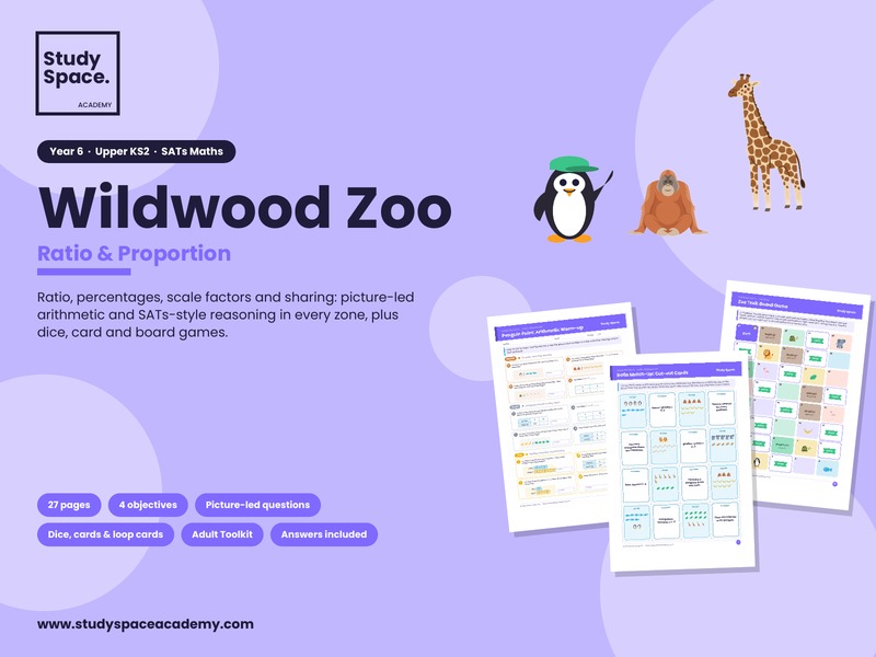 Year 6 SATS Bundle - Wildwood Zoo - Ratio & Proportion