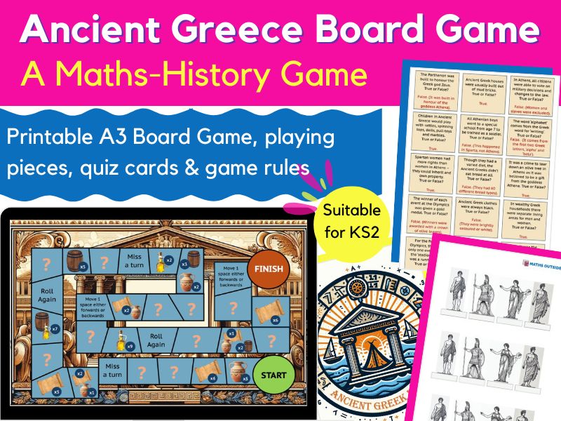 Ancient Greece Board Game for KS2