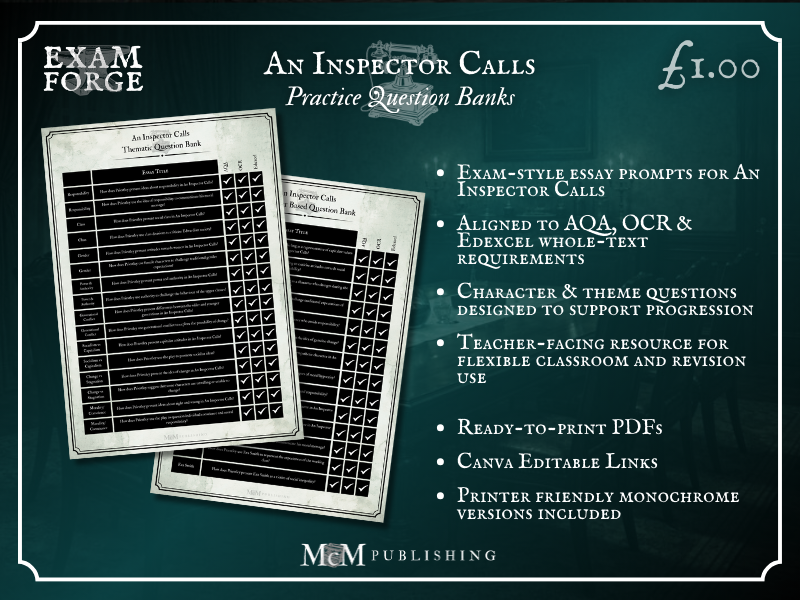 An Inspector Calls – Practice Question Bank