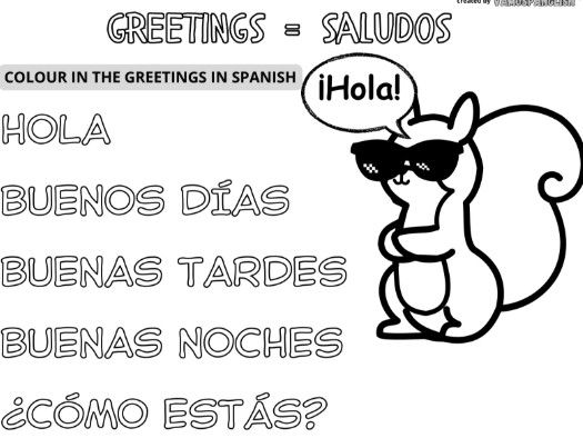 Los saludos, greetings in Spanish, KS1, KS2