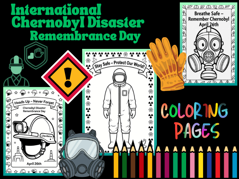 International Chernobyl Disaster Remembrance Day Safety Gear Coloring Pages