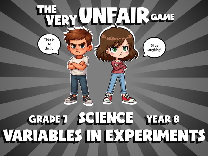 Variables in Experiments VERY UNFAIR GAME | No-Prep Year 8 Science Review Activity