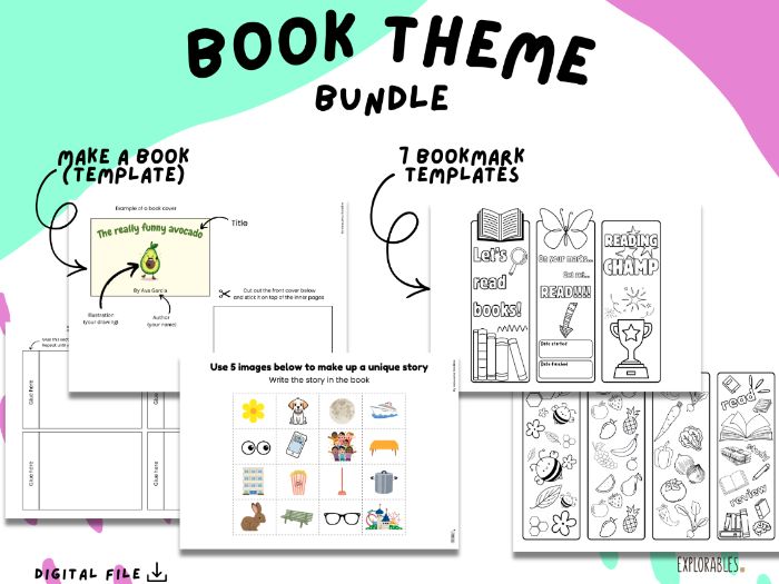 Bookmarks Colour In Pages Make a Book Literacy Exercise Bookmark Prizes Kids Bookmarks Fun Printable