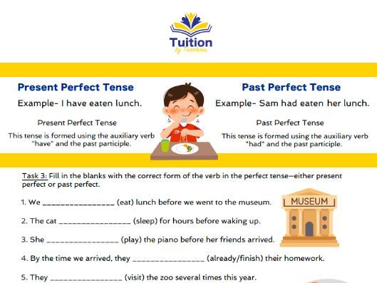 29. Year 6 - Reading Comprehension & Past perfect and Present Perfect Tense