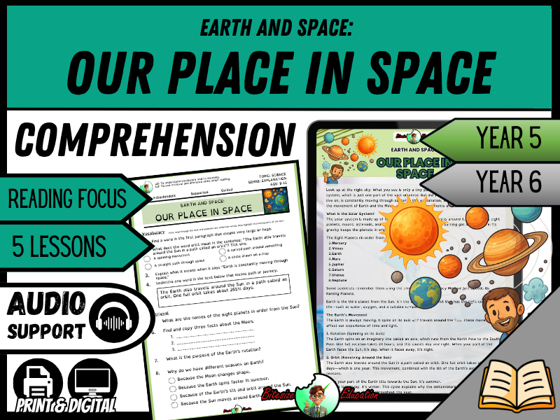 Our Place in Space | Reading Comprehension | Year 5/6