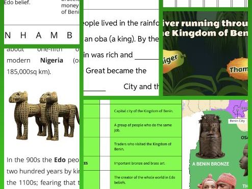 The Kingdom of Benin - Key Terms and Introduction Lessons