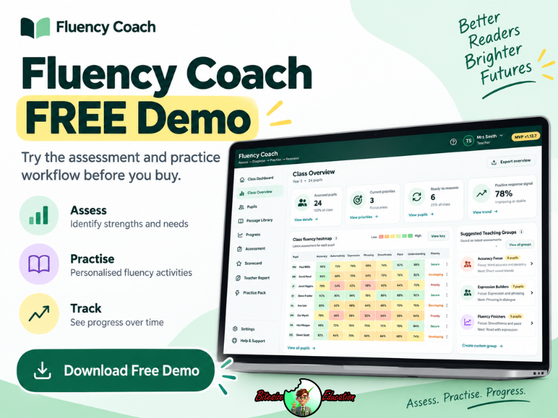 Fluency Coach FREE Demo | Reading Fluency Assessment | KS1–KS2