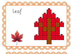 Let's Build Autumn unifix cubes