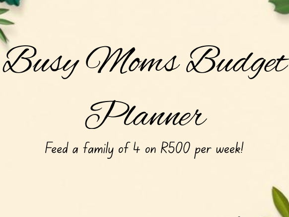 Busy Moms Budget Planner