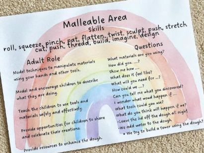 Rainbow Provision Area Skills Adult Role