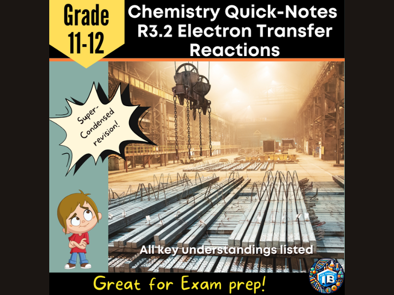 IB Chemistry R3.2 Electron Transfer Notes